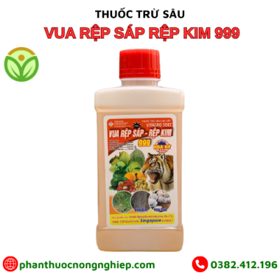 VUA RỆP SÁP RỆP KIM 999 - THUỐC ĐẶC TRỊ SÂU, RẦY, RỆP GÂY HẠI